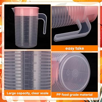 Meng Jiaran 2 Pack Juice Jugs with Lid,2L Water Jug iced Tea Pitcher