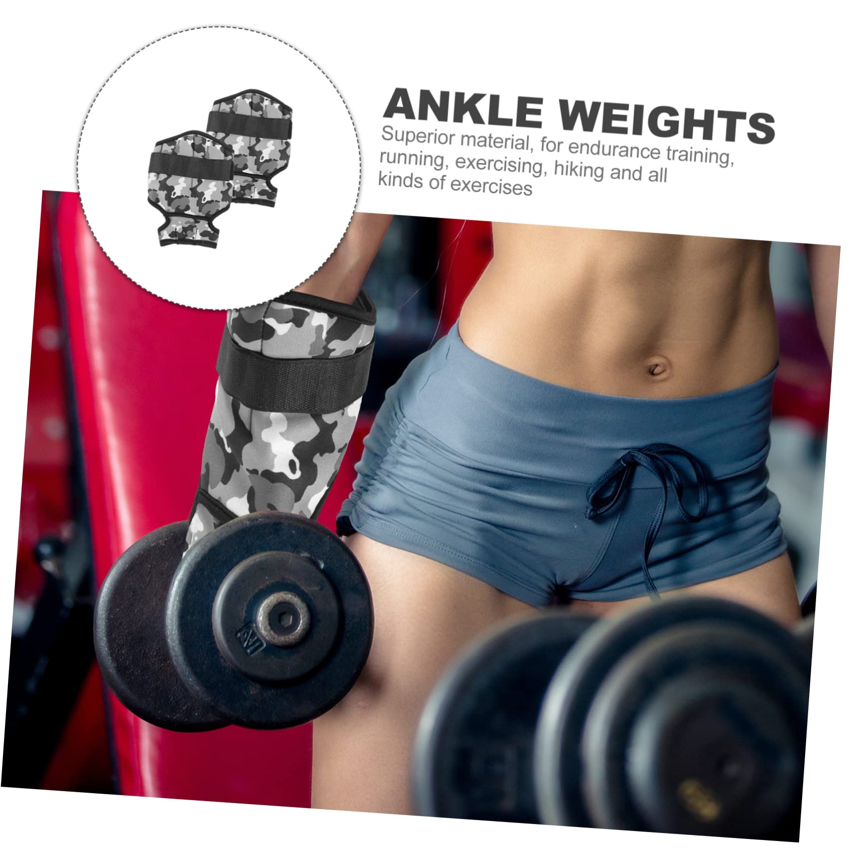 UPKOCH Pesas de Tobillo Ajustables para Running y Endurance Material de Poliéster y Arena de Hierro, sin Fugas y Resistentes para Entrenamiento Físico
