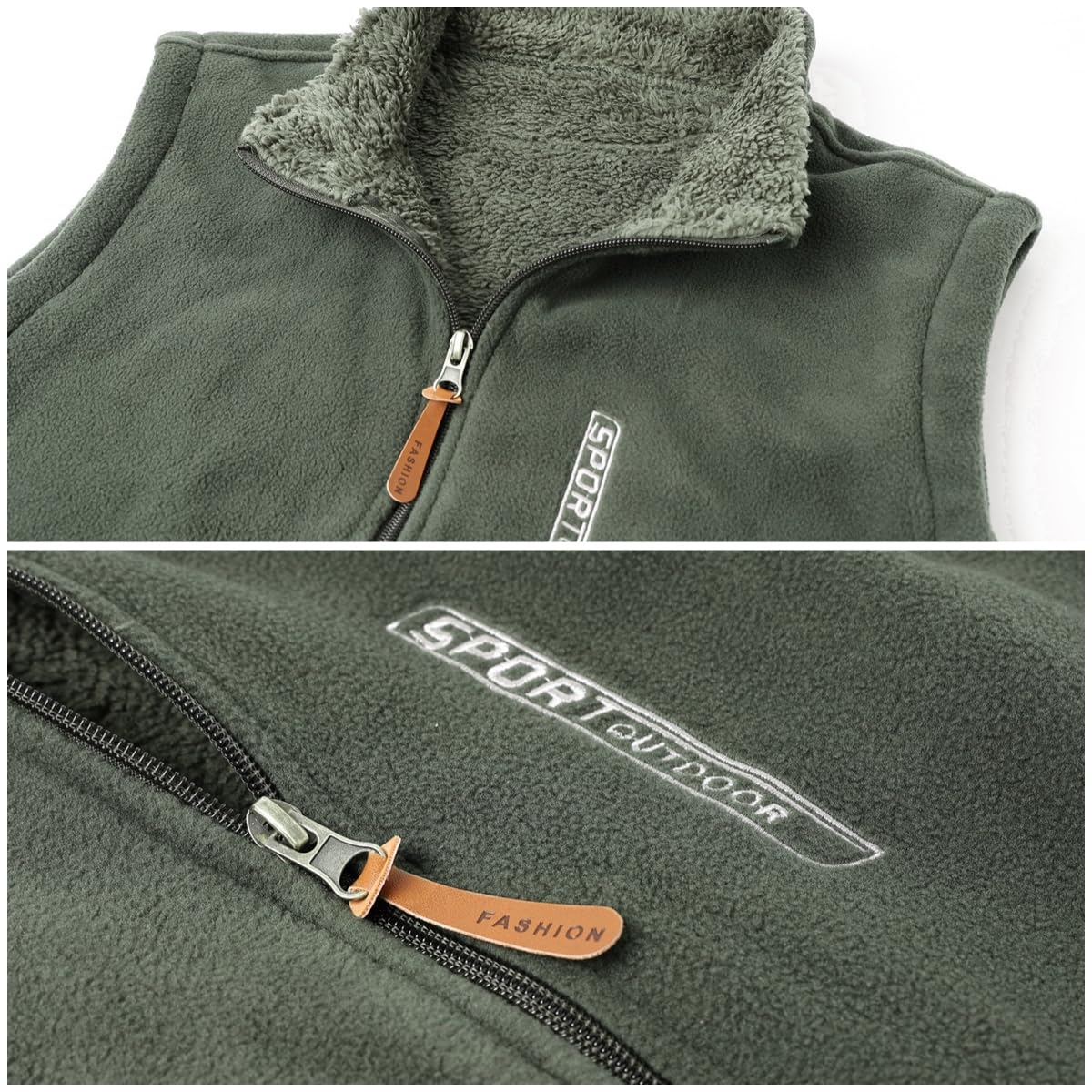 Hombres Chaleco de Vellón Ligero Invierno Caliente Deportes Chaqueta Chaqueta Chaqueta sin mangas Puro Color Chaleco Chaqueta aire Libre Fotografía Senderismo Chaqueta sin Mangas