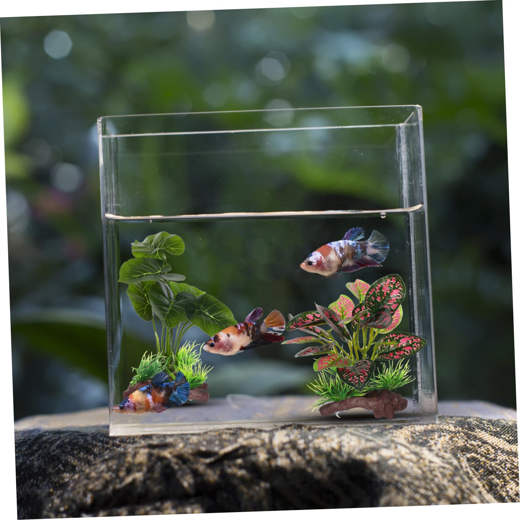 Kisangel 10 Uds Decoración De Tanque De Peces Plantas Artificiales De Acuario Plantas Falsas Plantas De Acuario Decoraciones Accesorios para Tanque De Peces Plantas Artificiales para