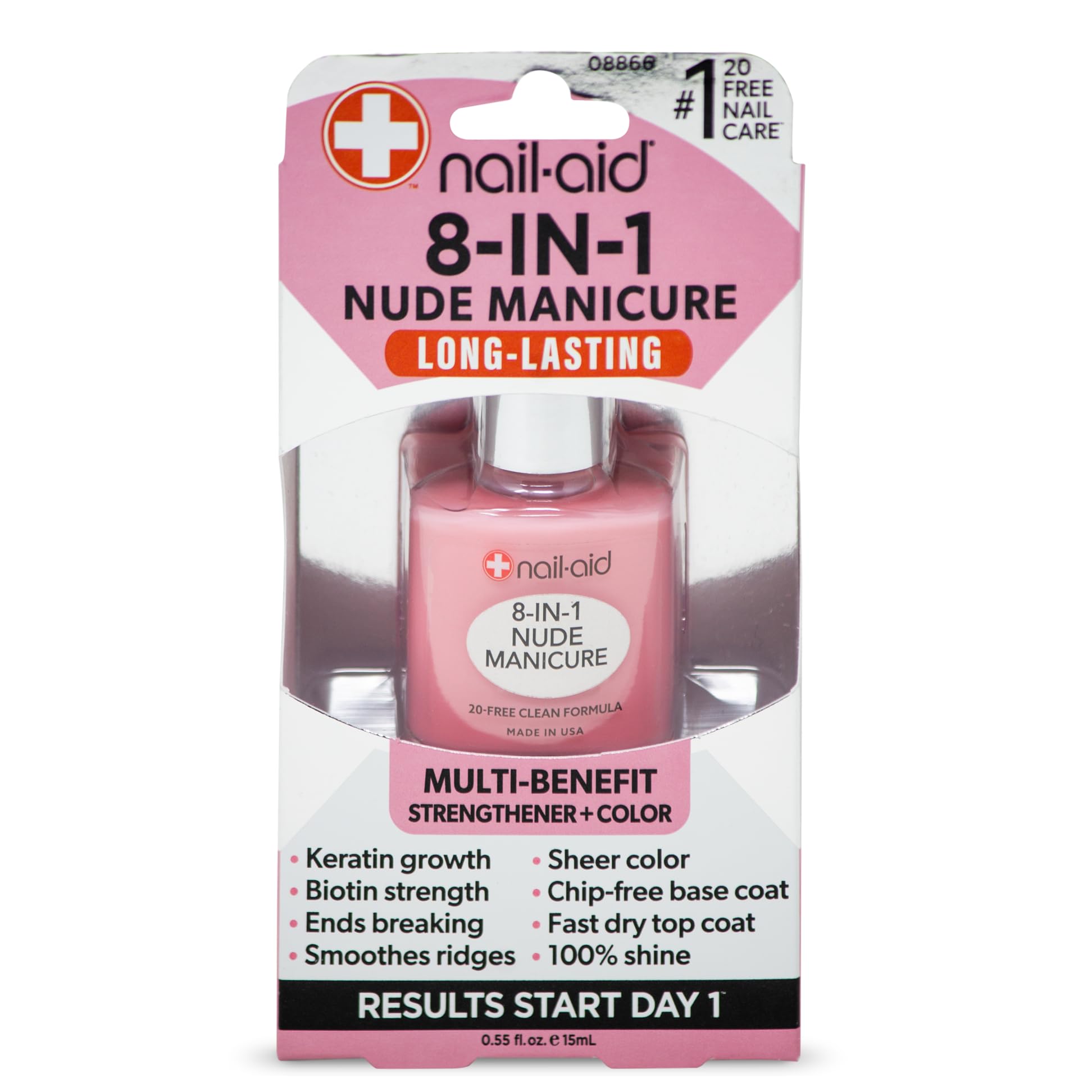 Amazon.com: NAIL-AID 8-in-1 Nude Manicure, French Sheer, 0.55