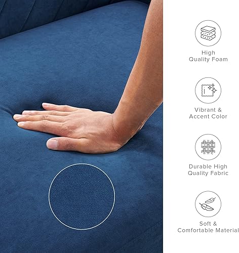 Miniatura 71 de mopio - Sofá cama futón, de 76.8 pulgadas, sofá pequeño biplaza, moderno de mediados de siglo, sofás para sala de estar (terciopelo rosa viejo) 1 -