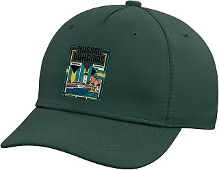 Nassau Bahamas Flag Lighthouse Harbor Cruise Ship Retro Art Adjustable Baseball Hat