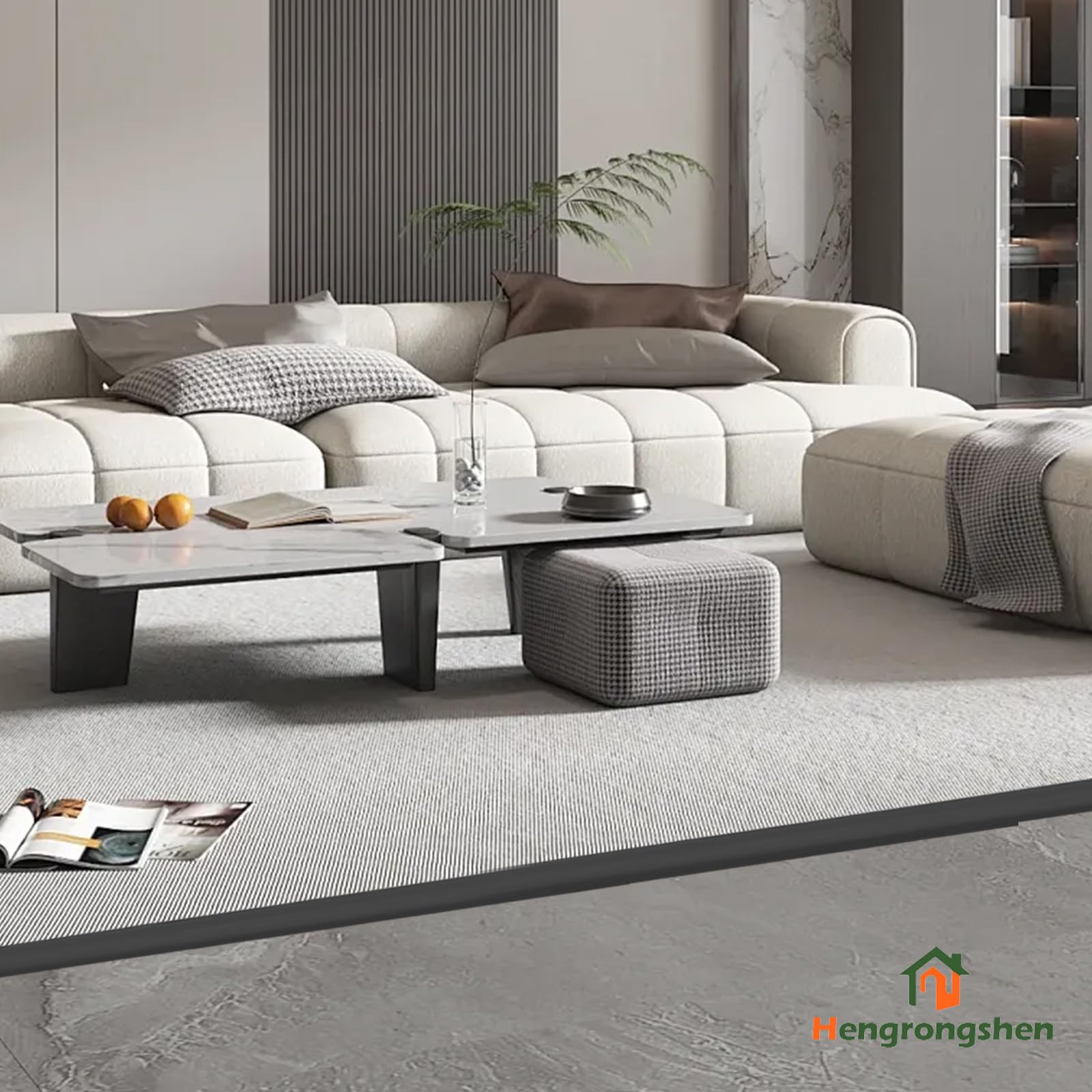 Perfil de transición flexible de PVC autoadhesivo, borde de alfombras - Listón de transición cortable para alfombra y suelo de alfombra a baldosa, suelo de vinilo, laminado, listón de acabado, perfil