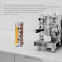 Vista 2 de Soporte para cápsulas de café, soporte giratorio giratorio para cápsulas de café, organizador de cápsulas de café para Dolce Gusto Smooth Silver