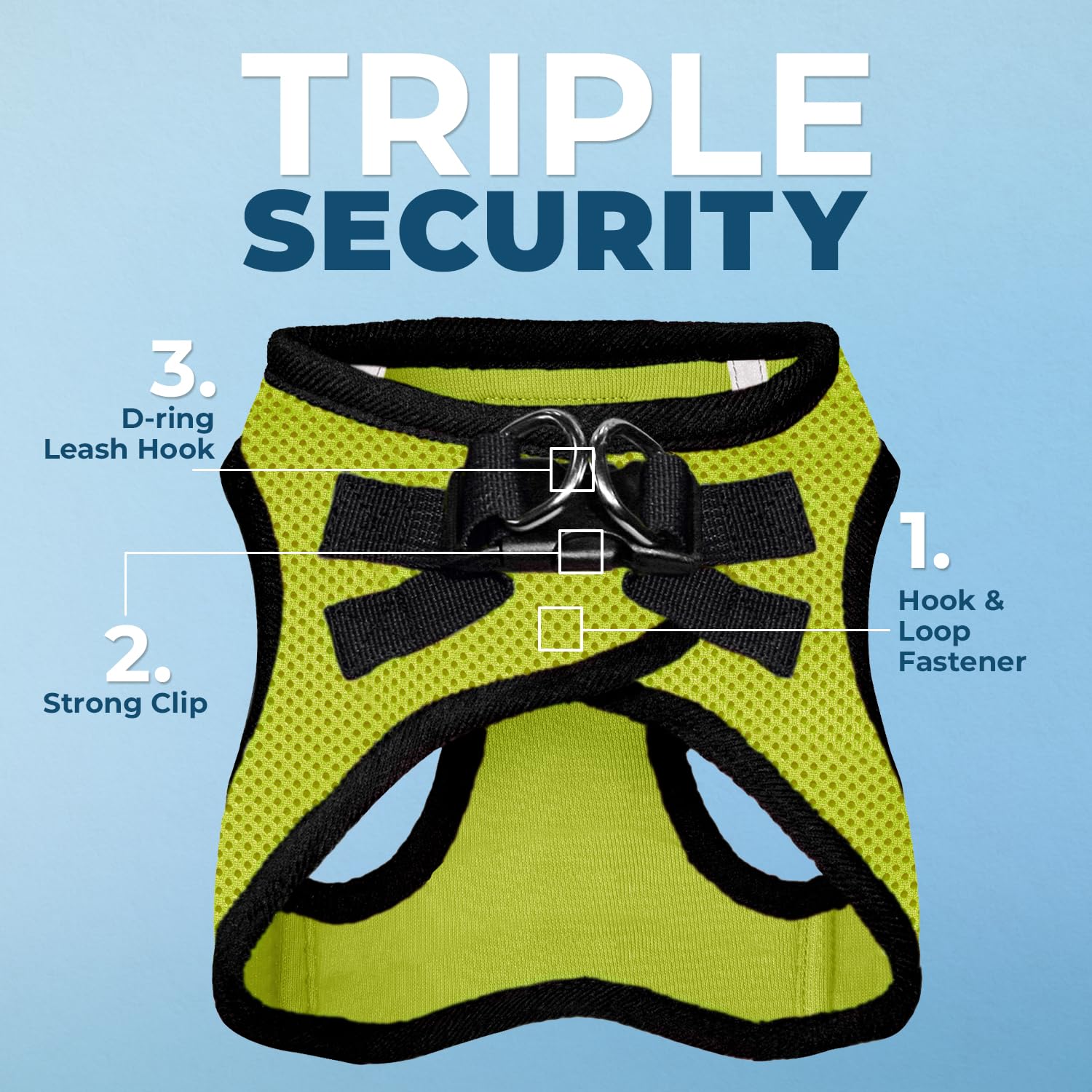 Voyager Step-in Air All Weather Mesh Harness and Reflective Dog 5 ft Leash Combo with Neoprene Handle - Image 2