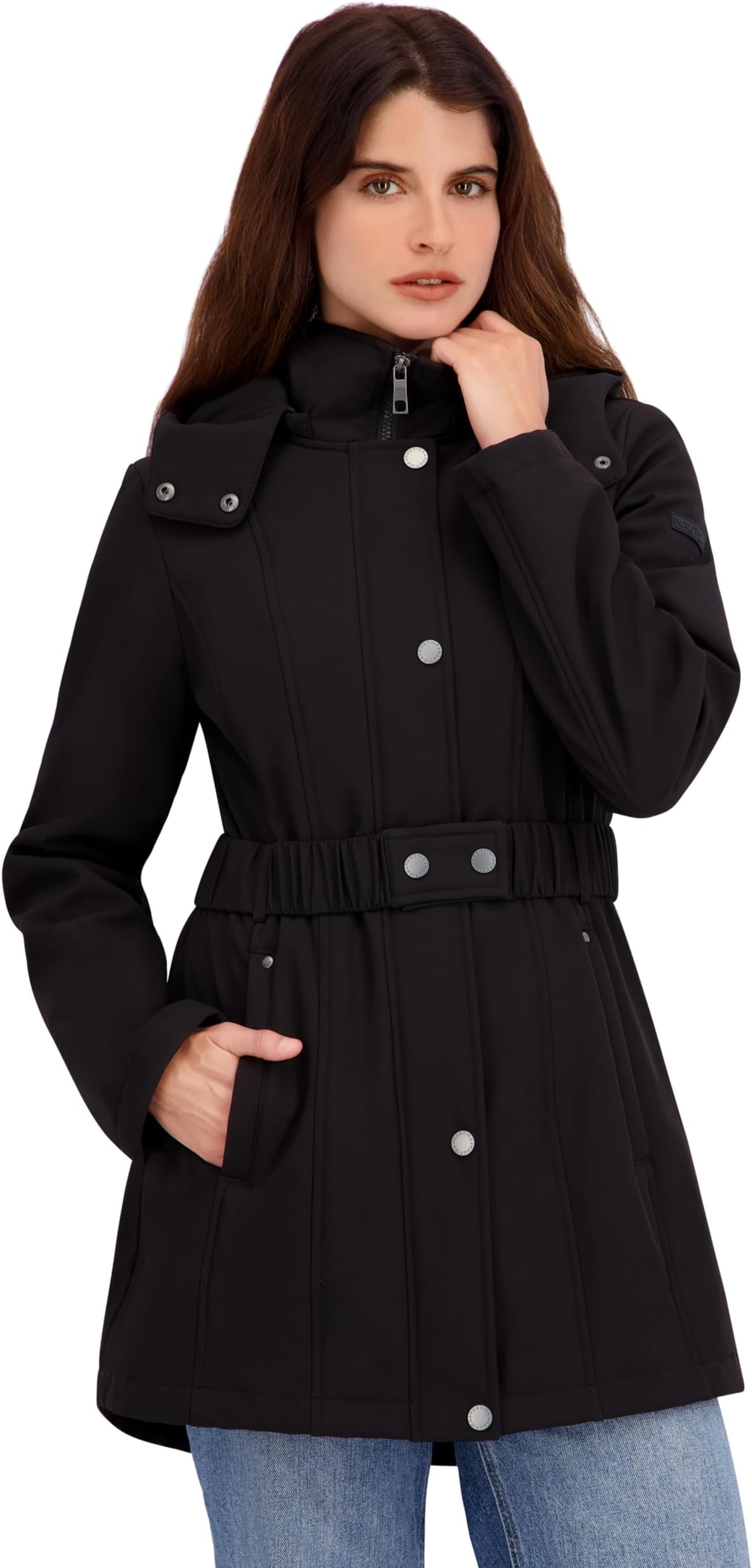 Women's Soft Shell with Quilted Bib/Hood