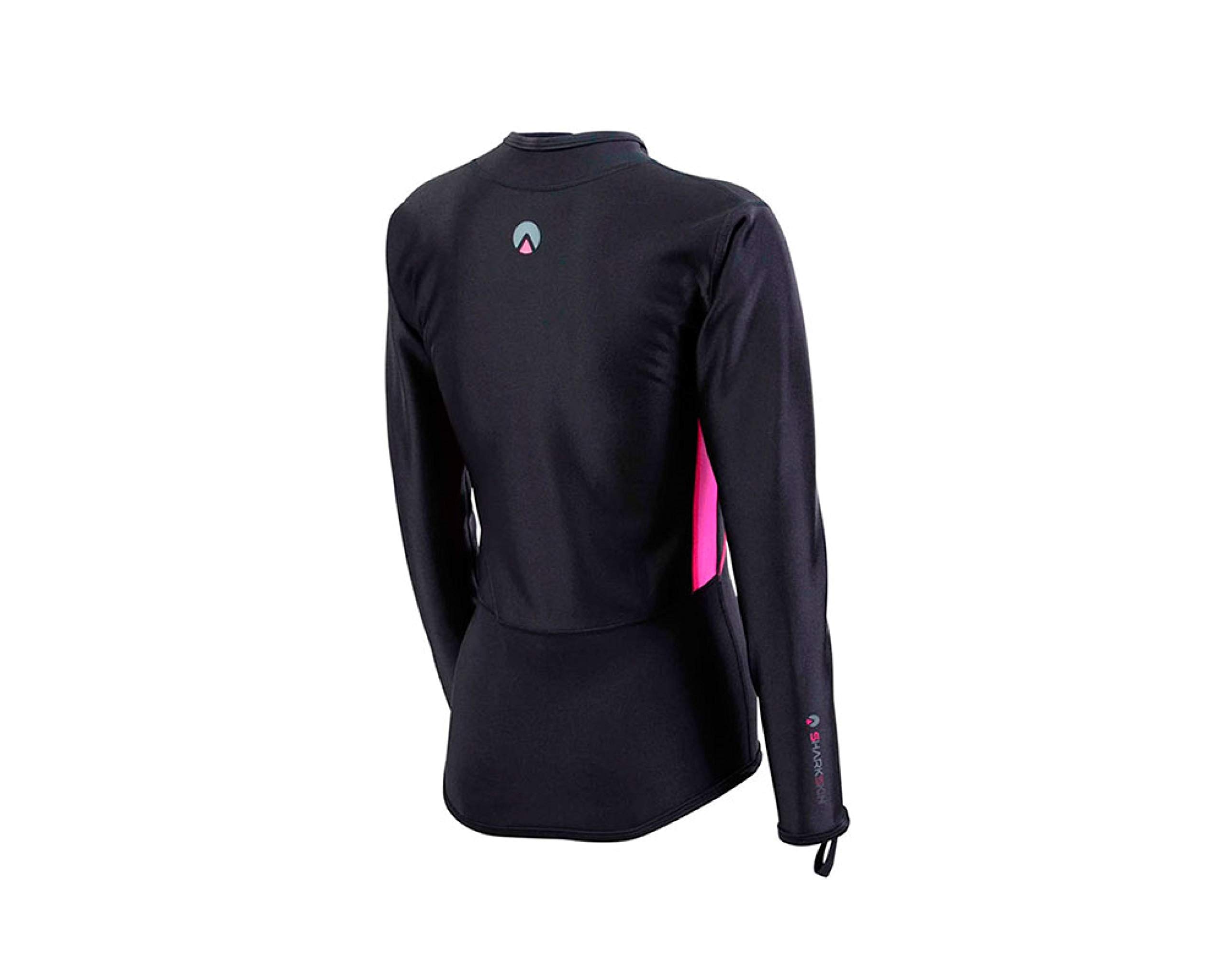 Sharkskin Damski zamek błyskawiczny z długim rękawem BK/PK (WSSCPLSCZBKPK)