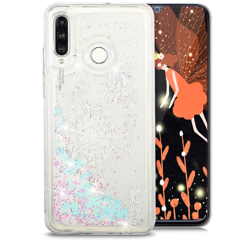 Wiwj Clear Phone Case Samsung Galaxy M30 Case Floating Liquid