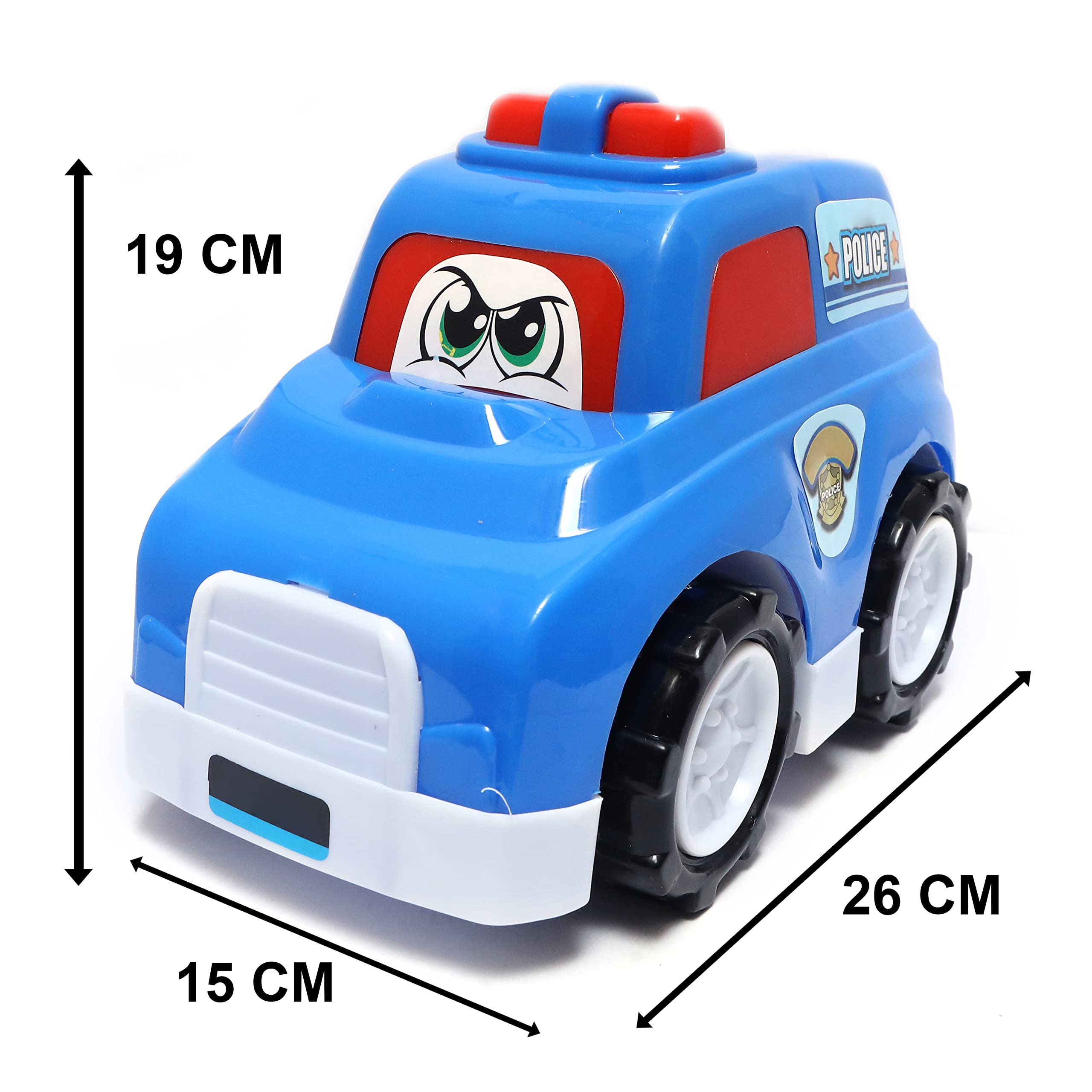 Buy KITBUNNY Heavy Duty Amazing Police Car Friction Power Non