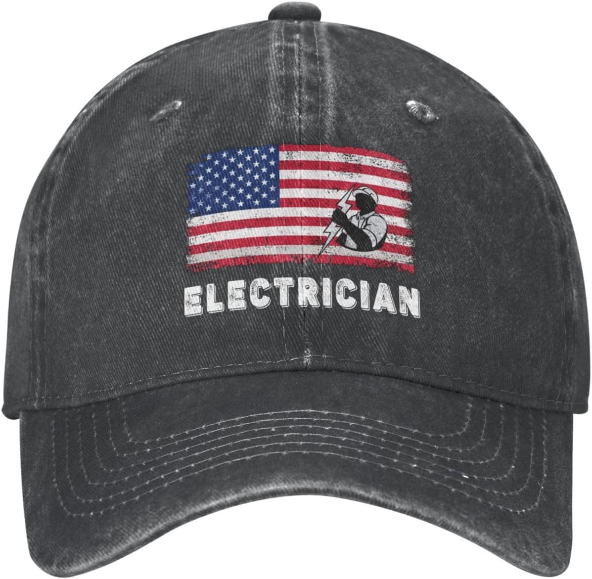 American Flag Casquette Hat Dad Trucker Flat Bill Baseball Cap for Men Women Vintage Adjustable - Image 3