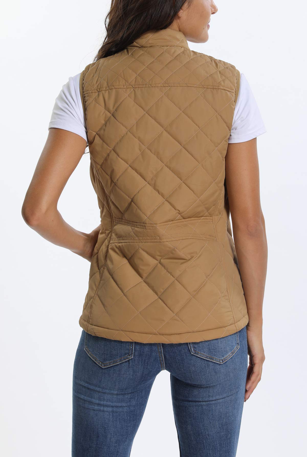 MISS MOLY Doudoune sans Manche Gilet Ultra Légère Veste Manteau Parka Blouson Zippée Hiver pour Femme