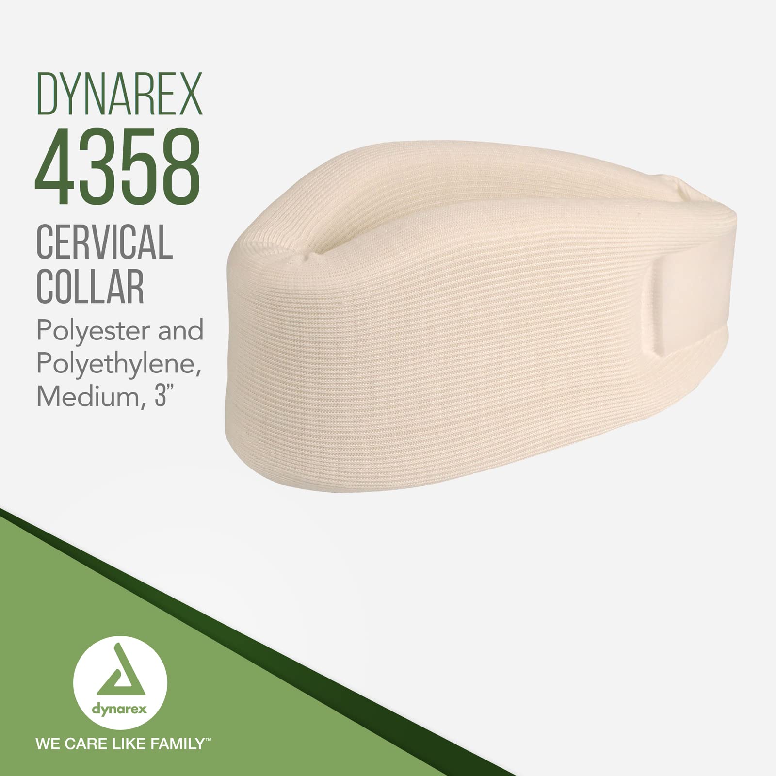 Dynarex Medium Cervical Collars, Provides Neck Support for Men and Women, 3