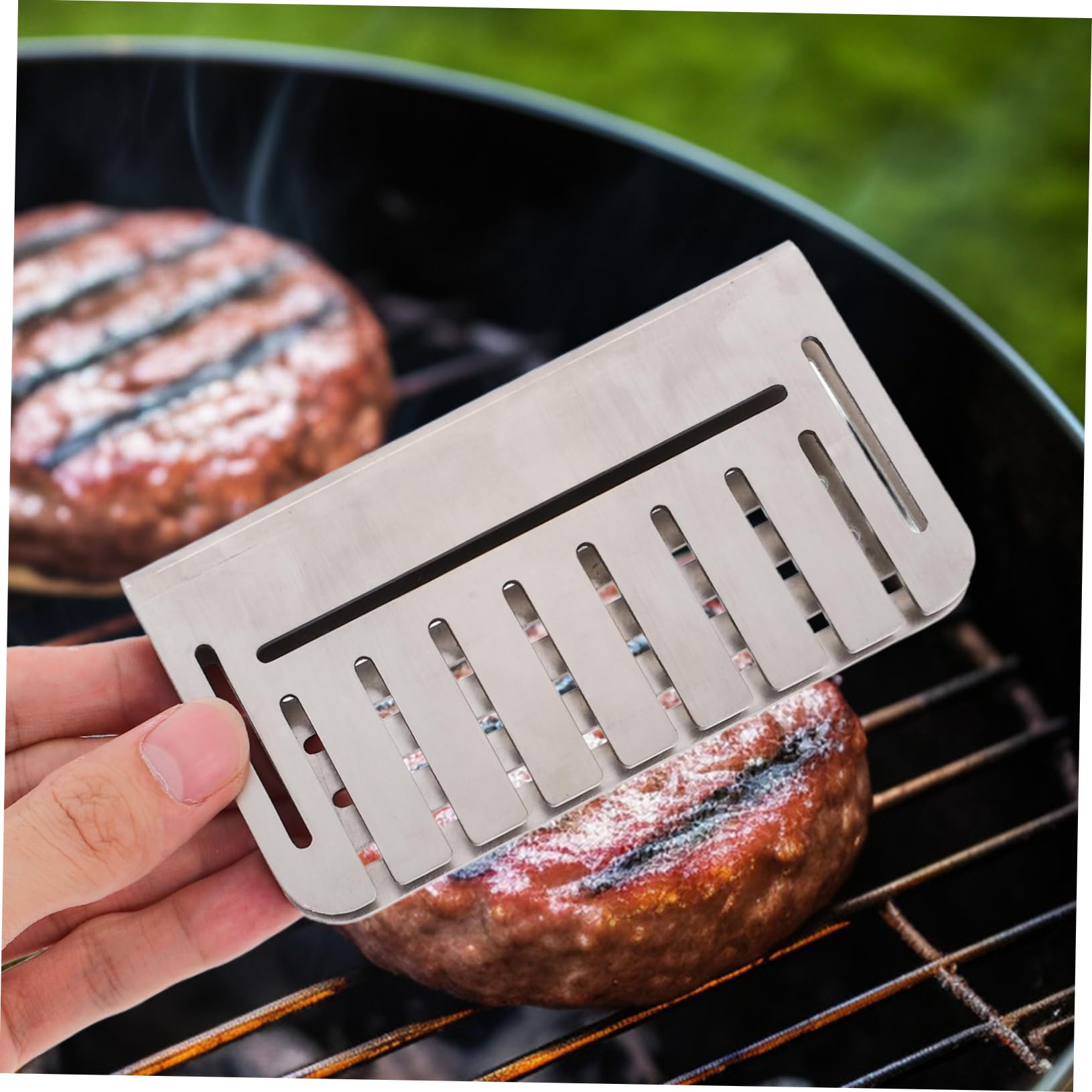 BCOATH Baffle Grill Grease Deflector Mesh Screen Blocker for Multiuse Grill Food Filter Easy Cleaning