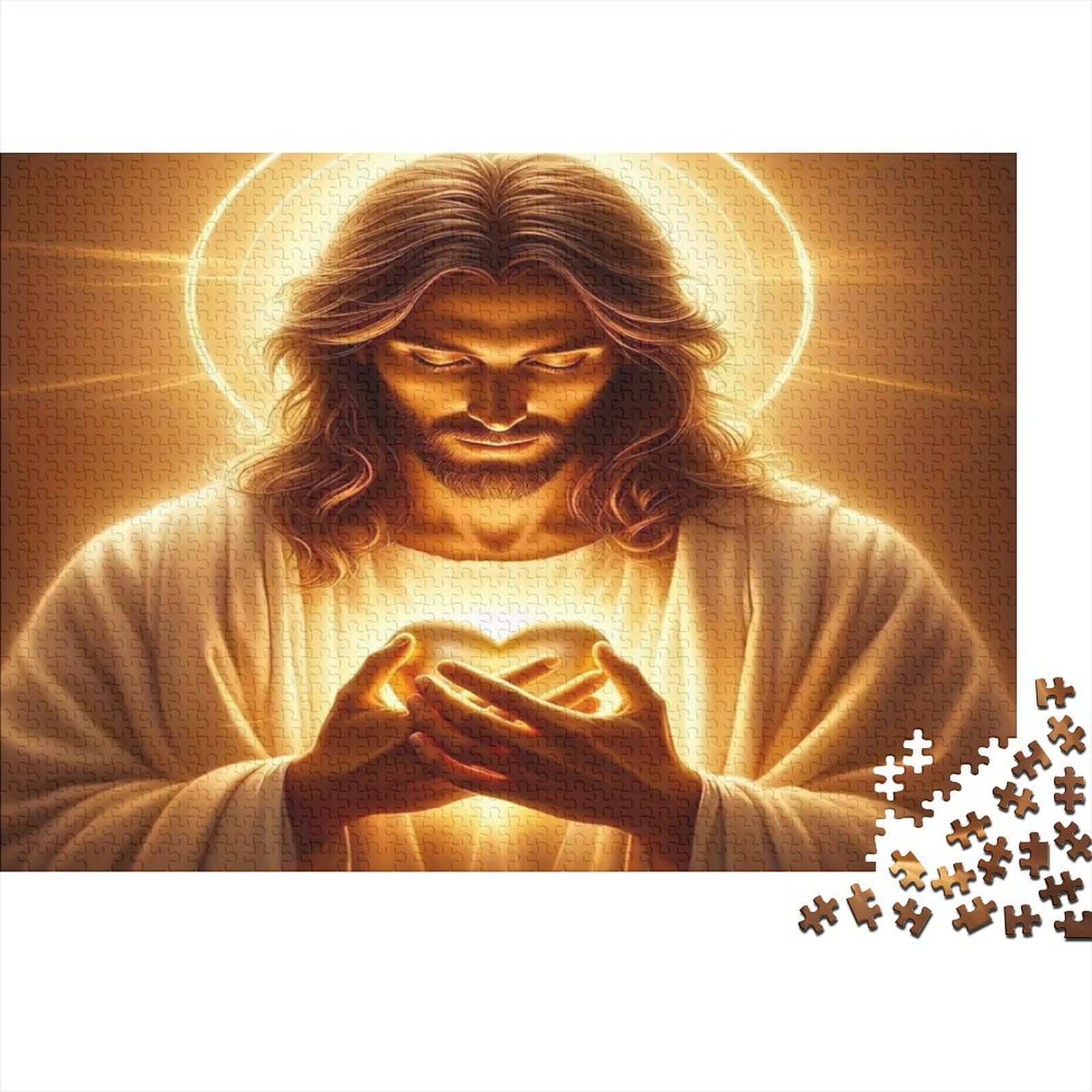 1000 Pieces Religious Art Paper Jigsaw for Adults Mind Challenge Puzzle for Home Wall Decor 70x50cm/1000pcs