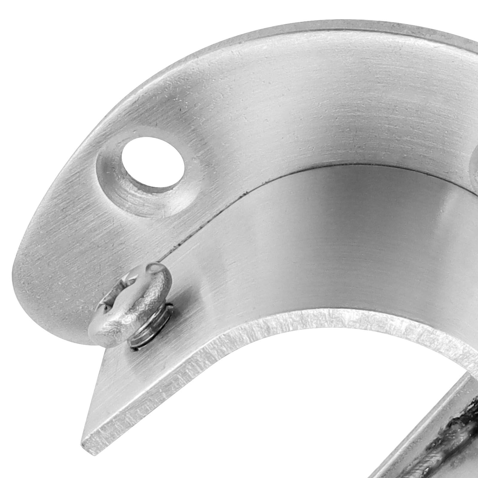 YUENPUN 8 PCS Wardrobe Rail Bracket, Closet Rod Bracket End Supports - Image 3
