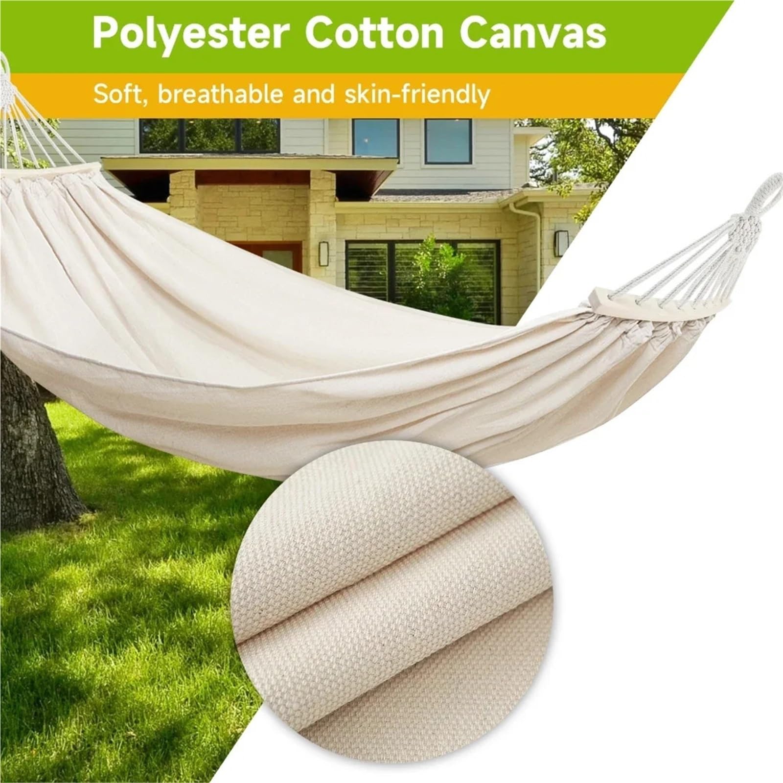 Hamaca, Hamaca Silla Columpio Camping Lona Individual para Acampar/Patio Trasero