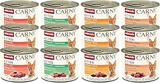 animonda Carny Kitten Variation for Cats (12 x 200 g), Kitten Wet Food for Growing Kittens, Cat Food without Grains and Sugar, Wet Cat Food with 100% Fresh Ingredients product image