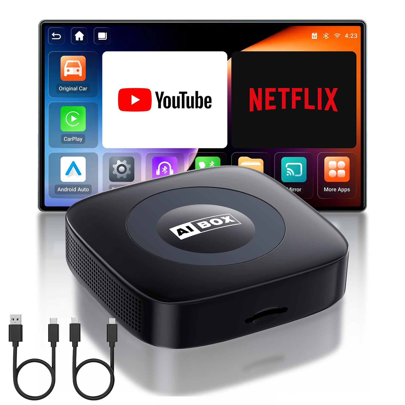 AI Box Carplay 2026 Upgraded –Magic Box Suitable for Apple iPhone & Android, with Compact…