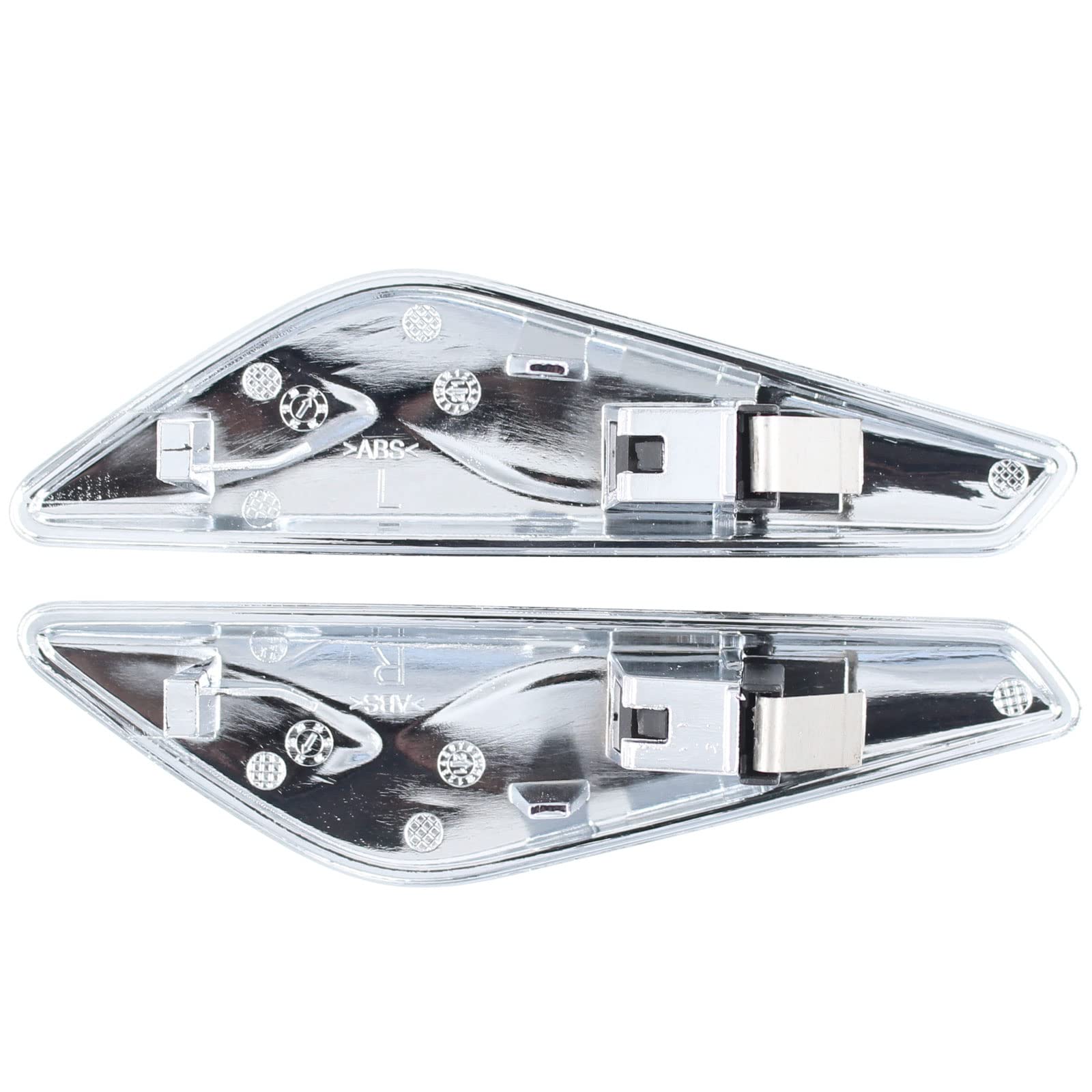 Doo Engy Guardabarros embellecedor para guardabarros delantero, panel lateral, revestimiento de guardabarros plateado delantero izquierdo y derecho para X3 F25 2010-2017 X4 F26 2014-2018