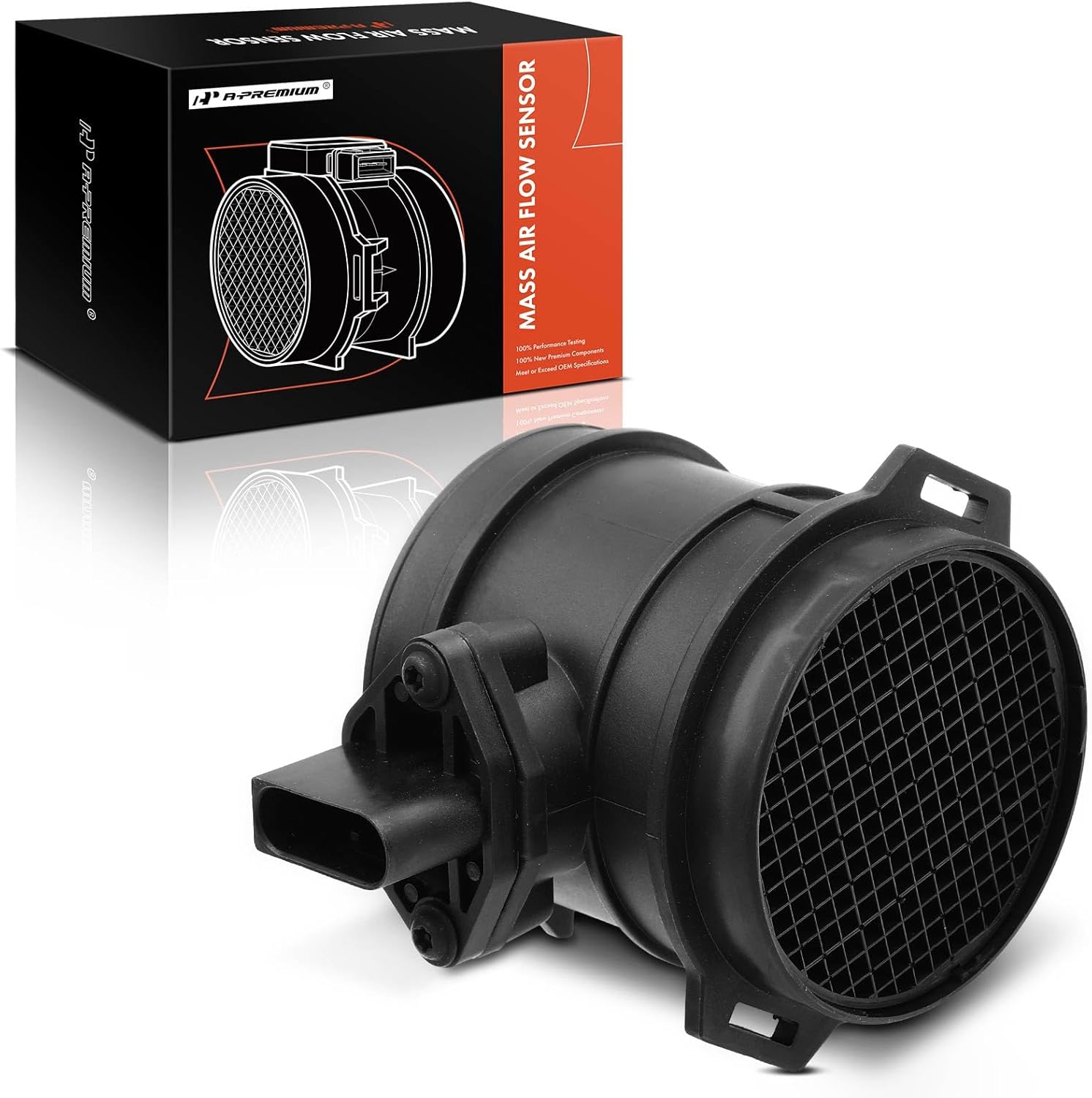 A-Premium Mass Air Flow Sensor Meter Assembly with 5Pins [fits DOHC, 6Cyl 3.2L 3.6L] Compatible with Porsche Cayenne Base 2004 2005 2006 [3.2L], 2008 2009 2010 [3.6L]