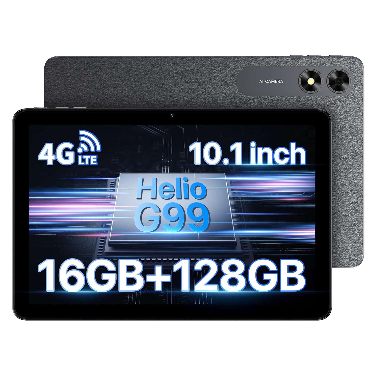 UMIDIGI G3 Tab Ultra Tablet,Helio G99 Octa Core Processor Android Tablet,10.1 inch Display,16 (8+8) RAM 128GB ROM Expand 1TB Tablets,Dual SIM Card Slots,GPS,Bluetooth,Cellular,WiFi Gaming Tablet