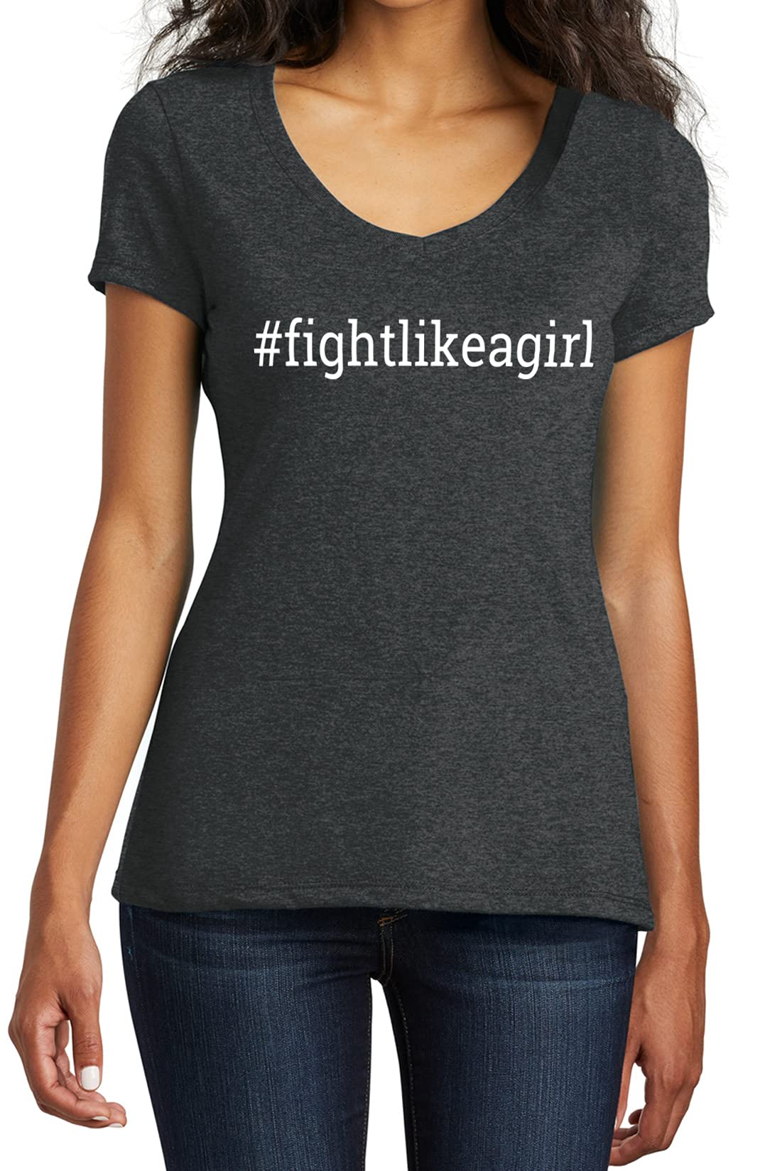 Hashtag Tri-Blend T-Shirt Ladies' V-Neck