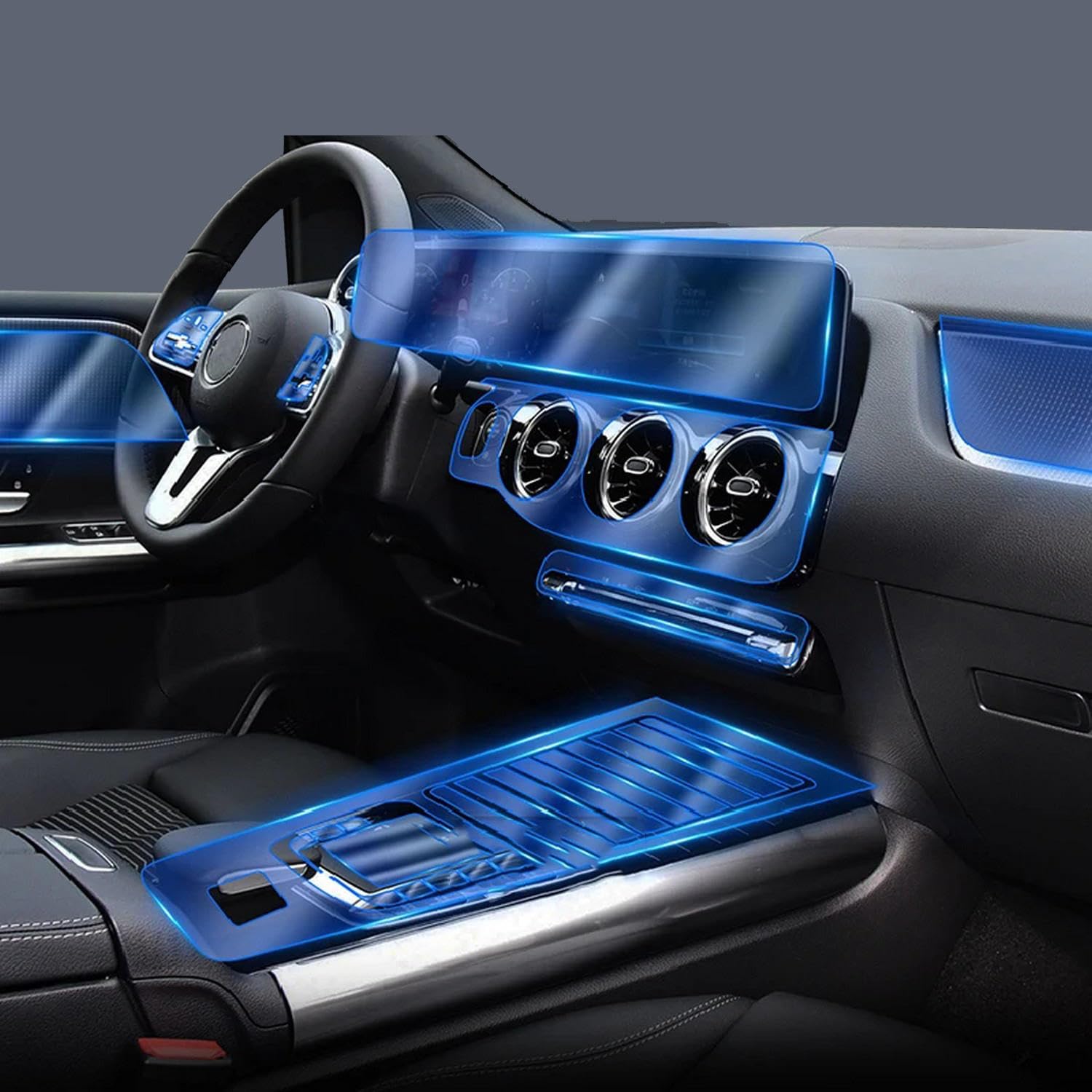 Film protection TPU Mercedes Benz W247 Classe B 2020-2023 console centrale auto