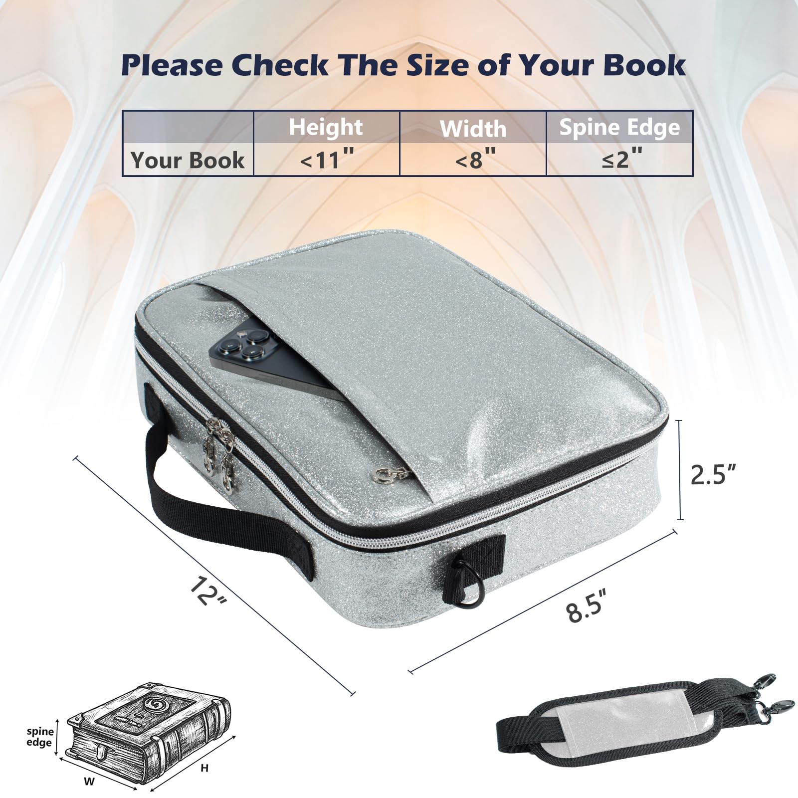 Bible Cover For MenBible Case For WomenMedium Bible