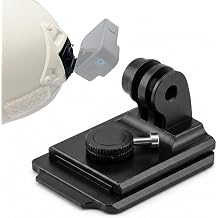 Aluminum NVG Mount for GoPro & Tactical Helmet Accessories, Quick Release Helmet Mount with Dial-Locking Anti-Vibration Base, Compatible with GoPro Hero 13/12/11/10, DJI Osmo Action & Sports Cameras