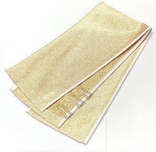 訪問着 振袖 卒業袴 白 金系重ね衿 重ね襟 伊達衿 伊達襟 正絹100%(裏地なし) 長さ 約120~125cm 巾 約11~12cm(多少サイズ誤差あり)