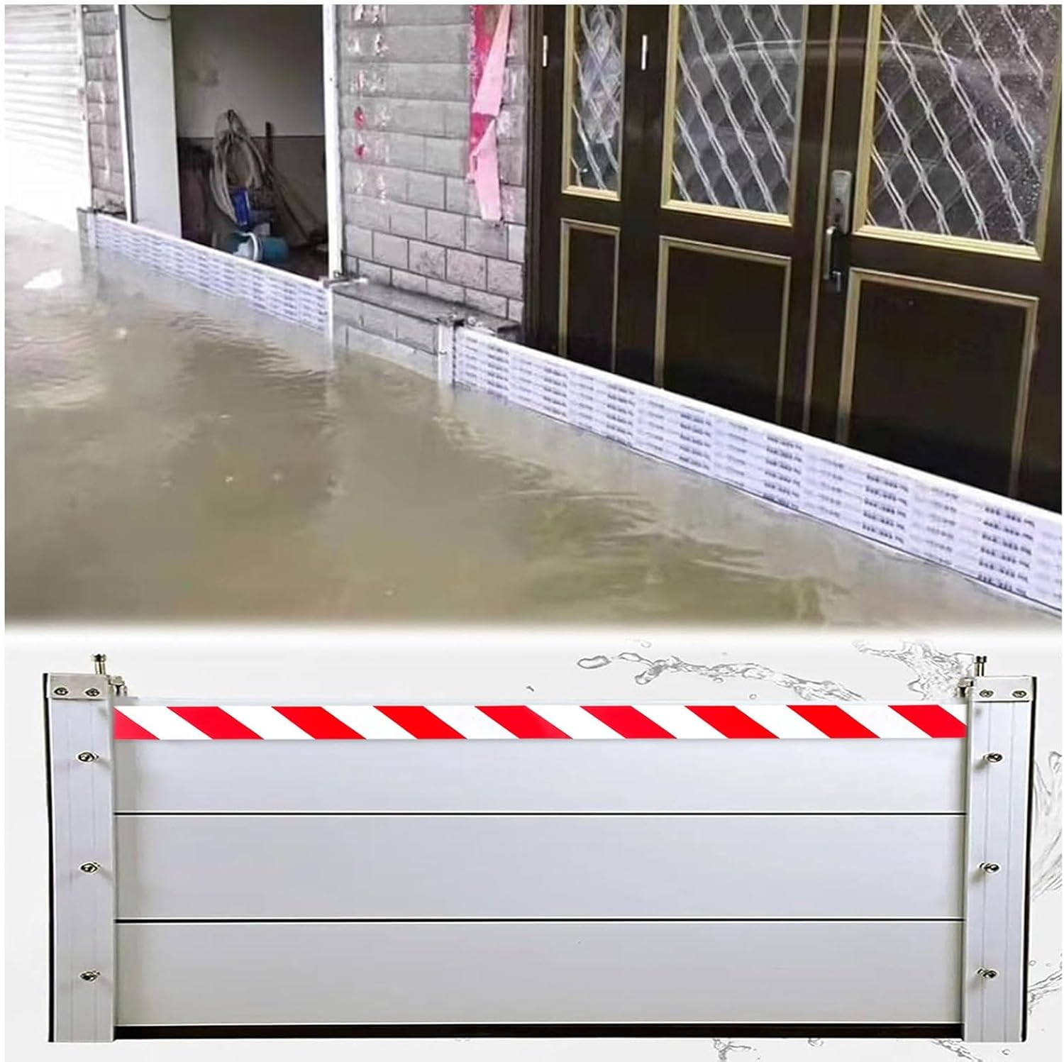 Mobile Hochwasserschutz Barriere 70cm - Aluminium Dammbalkensystem | Einfache Montage