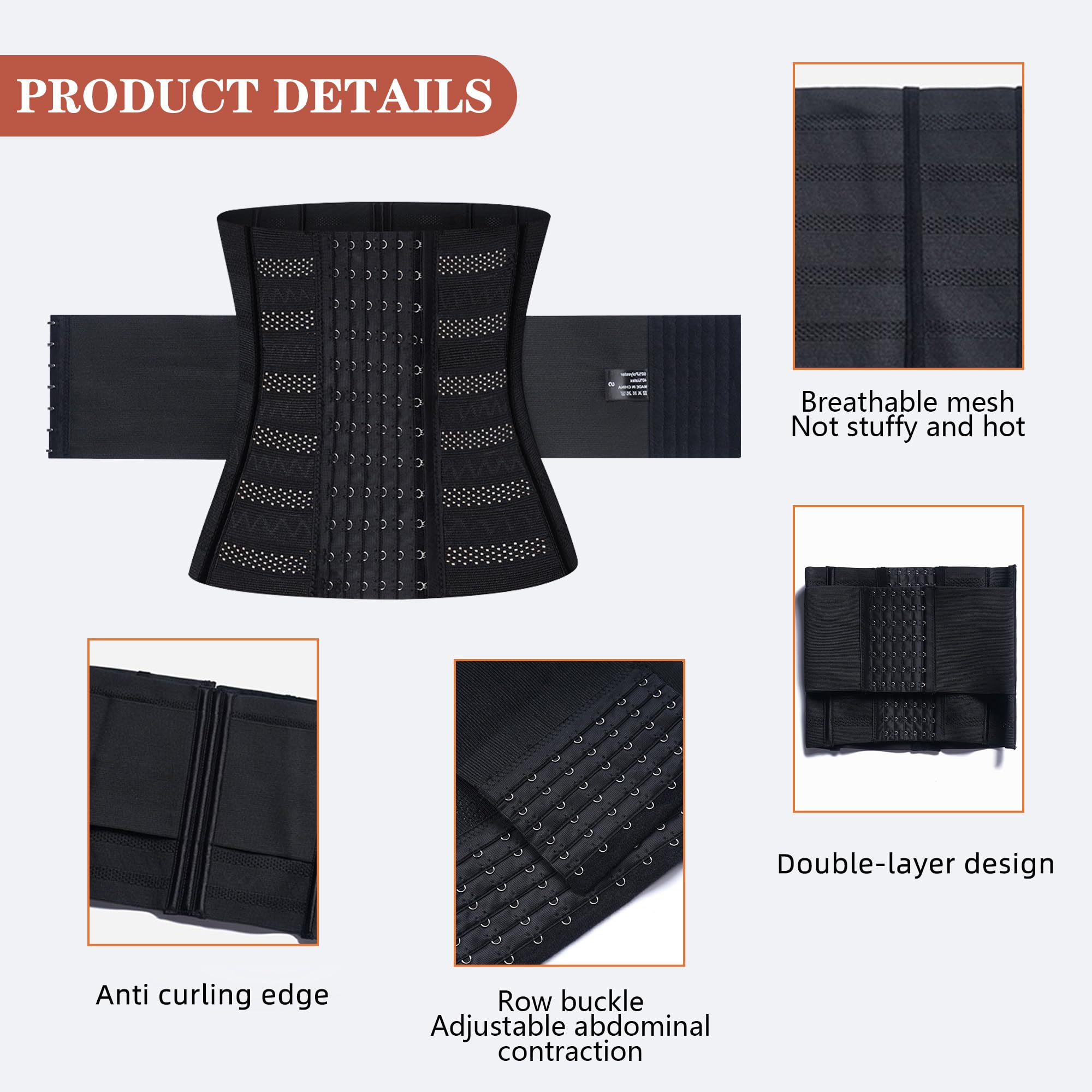 Ceinture de Sudation Waist Trainer Corset Minceur Ventre Plat pour Hommes et Femmes