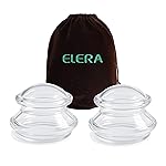 ELERA Silicone Cupping Therapy L Size Sets, Professionally Chinese Massage Cups Tools, Silicone Cup for Joint Pain Relief, Massage Body (L*2 Cups)