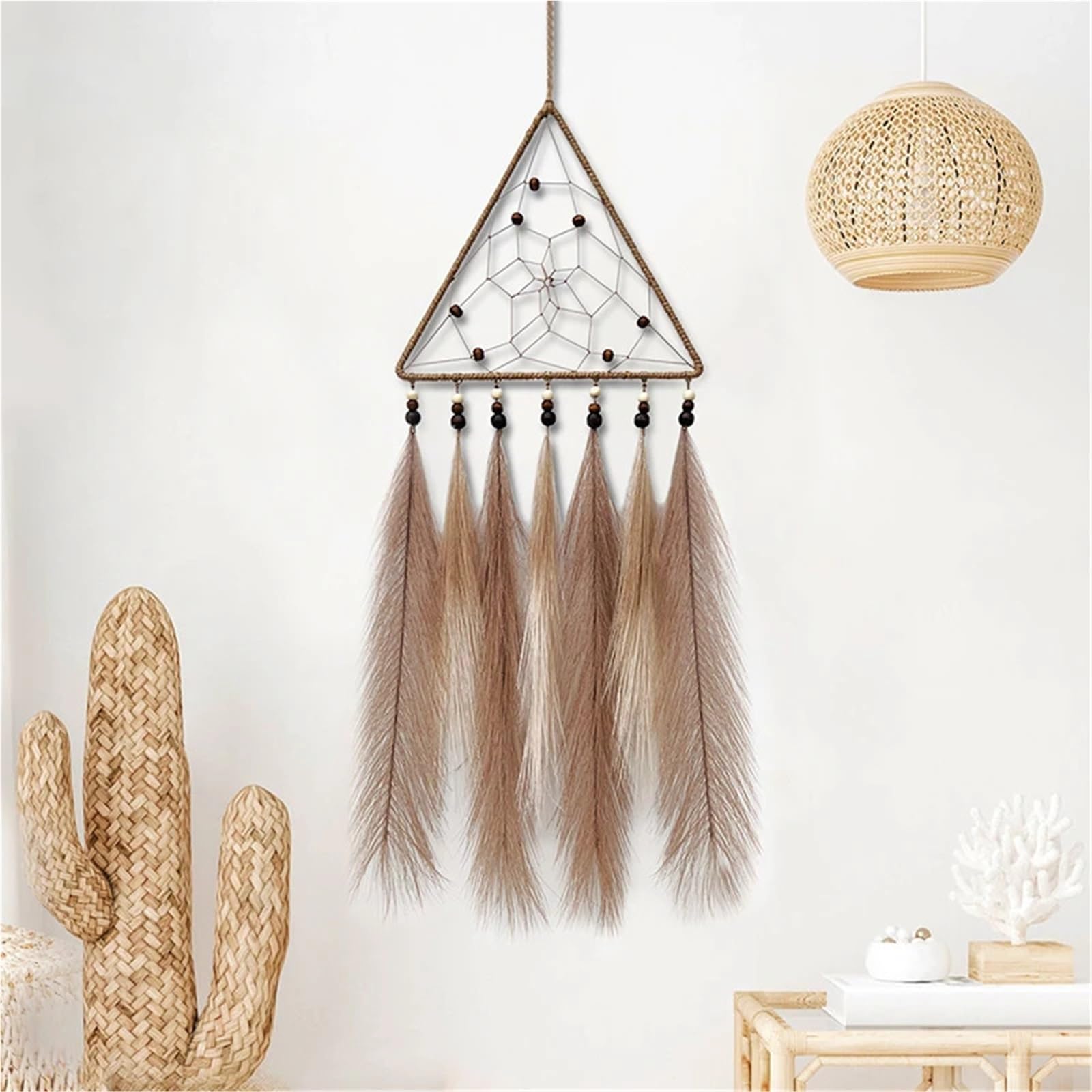 Atrapasueños, Adornos Colgantes for Dormitorio, Decoraciones for el salón, Campanas de Viento Tejidas a Mano Creativas, Colgante de Pared, Fiesta de Vacaciones para Colgar