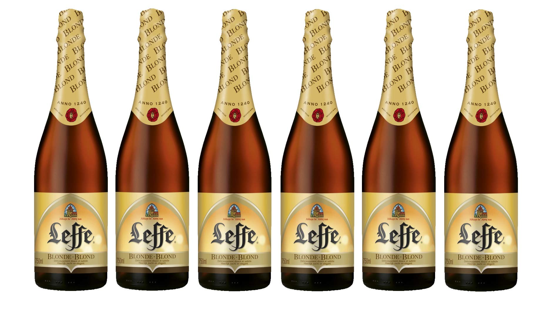 Leffe Blonde Abbey Bier (Packung mit 6 x 750 ml)