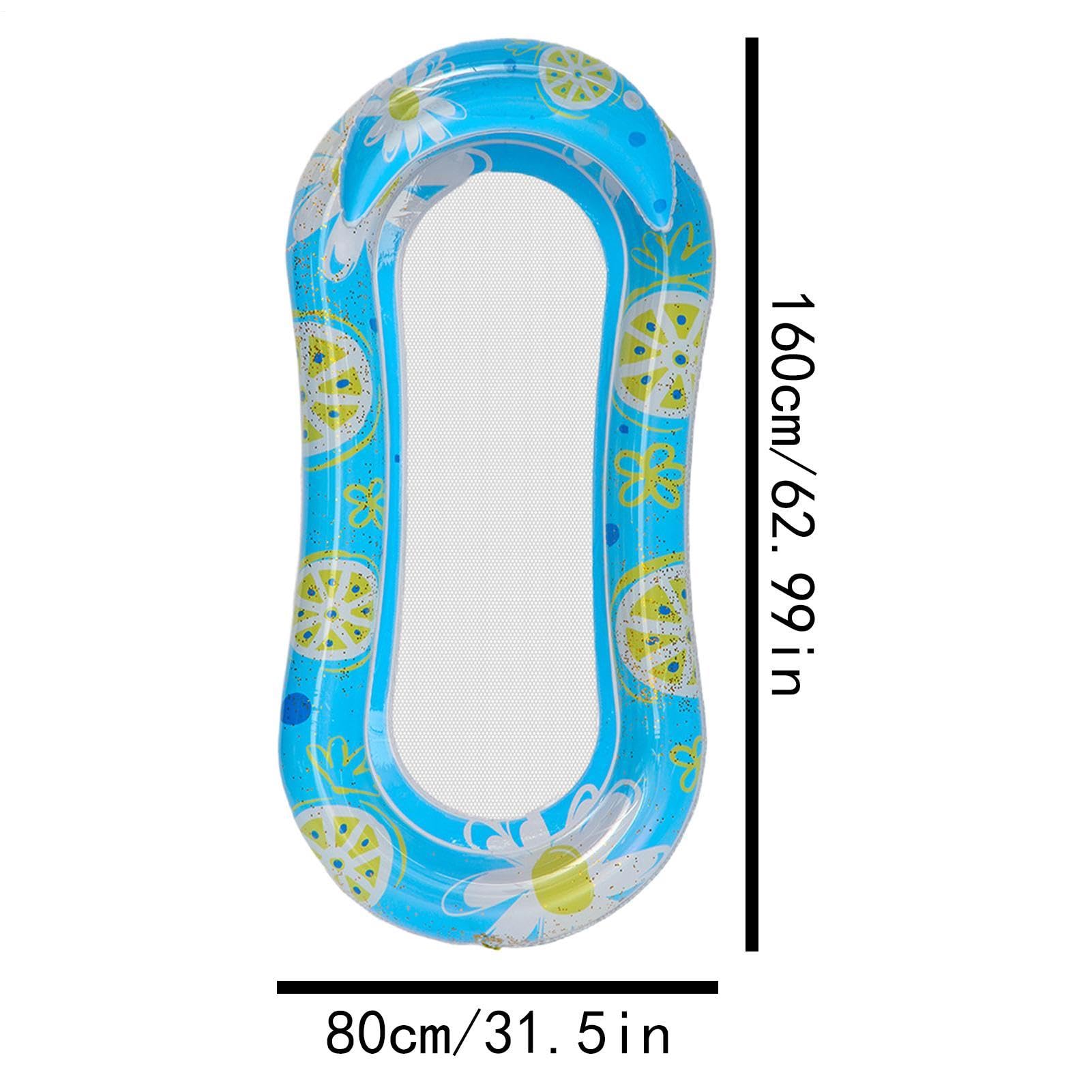 Tapis de piscine gonflable - Salon gonflable portable avec appui-tête - Hamac de piscine - Pour natation, eau, rivière, été, fête, jeux, bar, pont, intérieur et extérieur