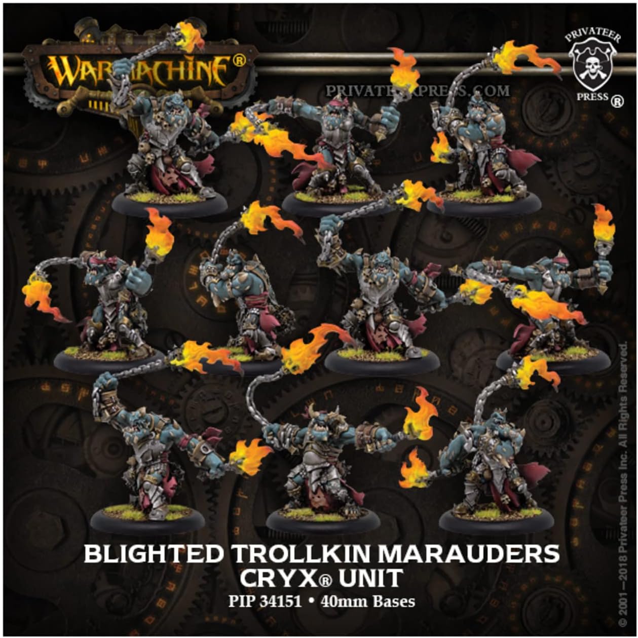 Warmachine: Cryx Blighted Trollkin Marauders Unit (10)