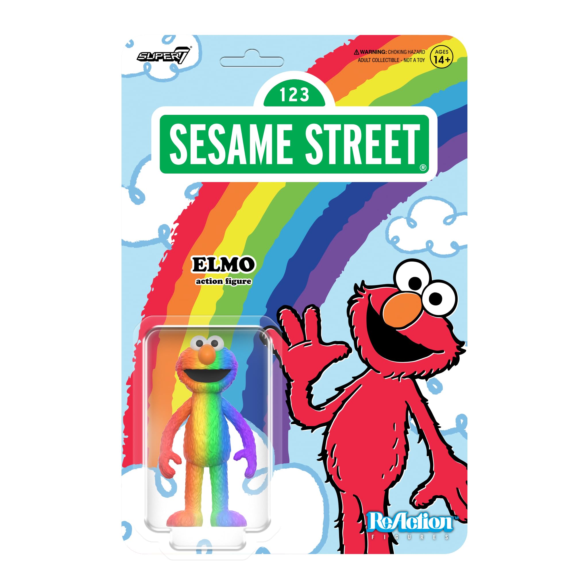 【ピン助】ELMO エルモ SUPER 110R SUPER 106 Amazon.co.jp: リ・アクション セサミストリート エルモ(レインボー