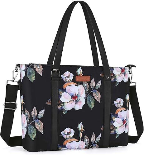 MOSISO Bolsa de mano con puerto USB para laptop 17-173 pulgadas con asa superior ajustable bolsa para laptop para mujer bolsa de hombro de viaje de