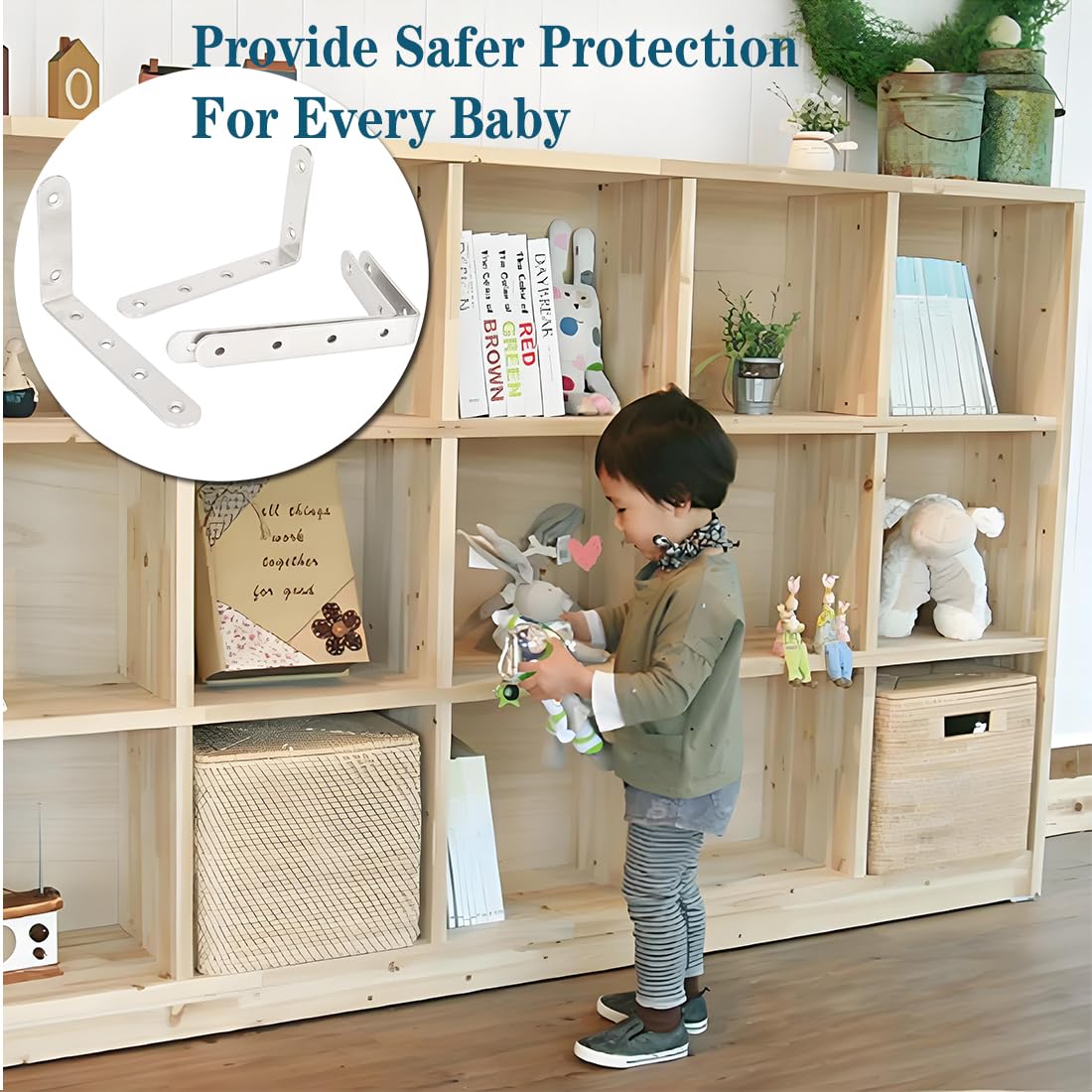 Anti Tip Furniture Straps Jiayi 4 Pack Child Furniture Anchors Baby Furniture Straps Child Proofing Earthquake Straps Stainless Steel Safety Wall Anchors Kit For Dresser Heavy Cabinet Bookshelf Tip Over Anchors
