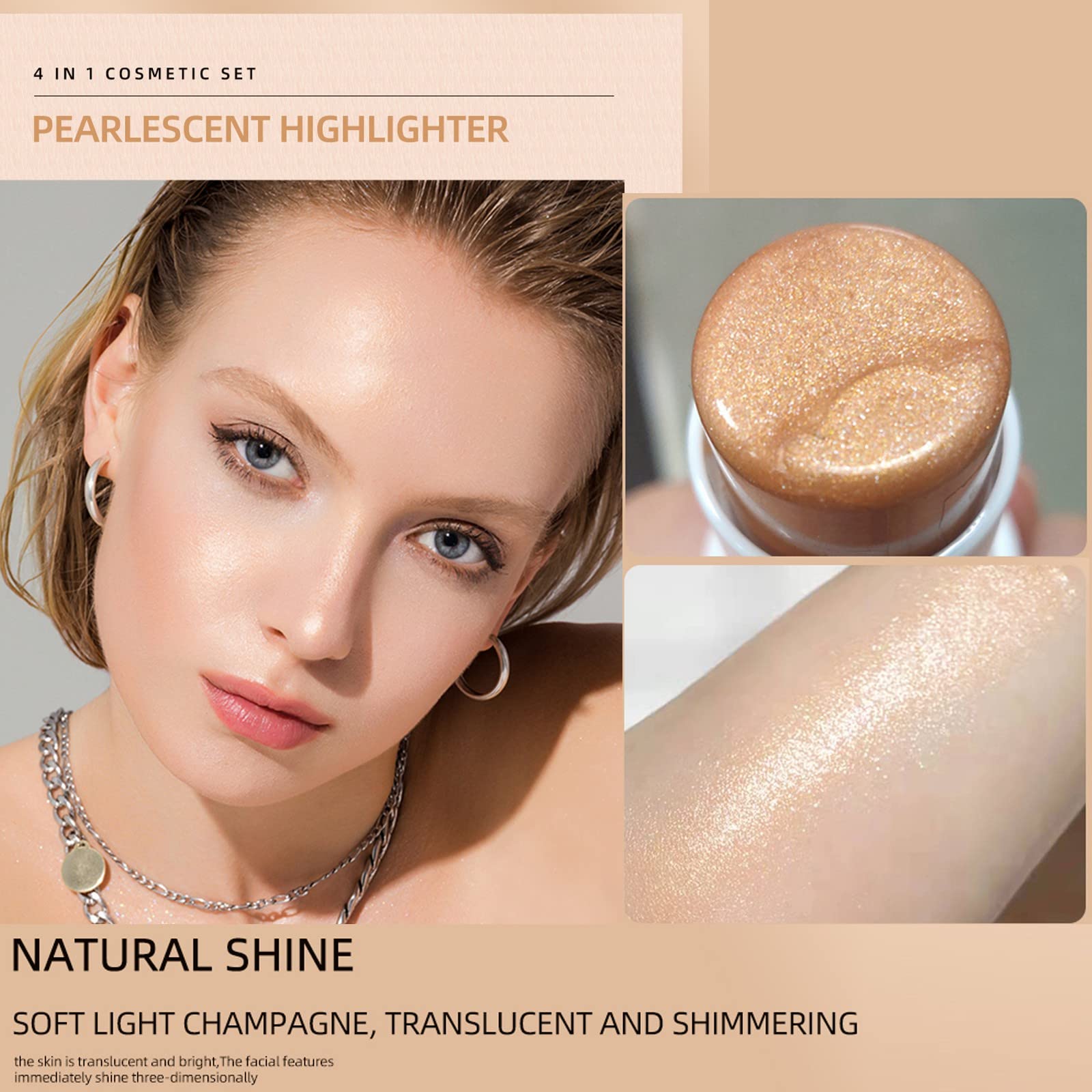 Buy UShinein 4in1 Cosmetics Stick Set, 4 Packs Creamy Pen Sticks for