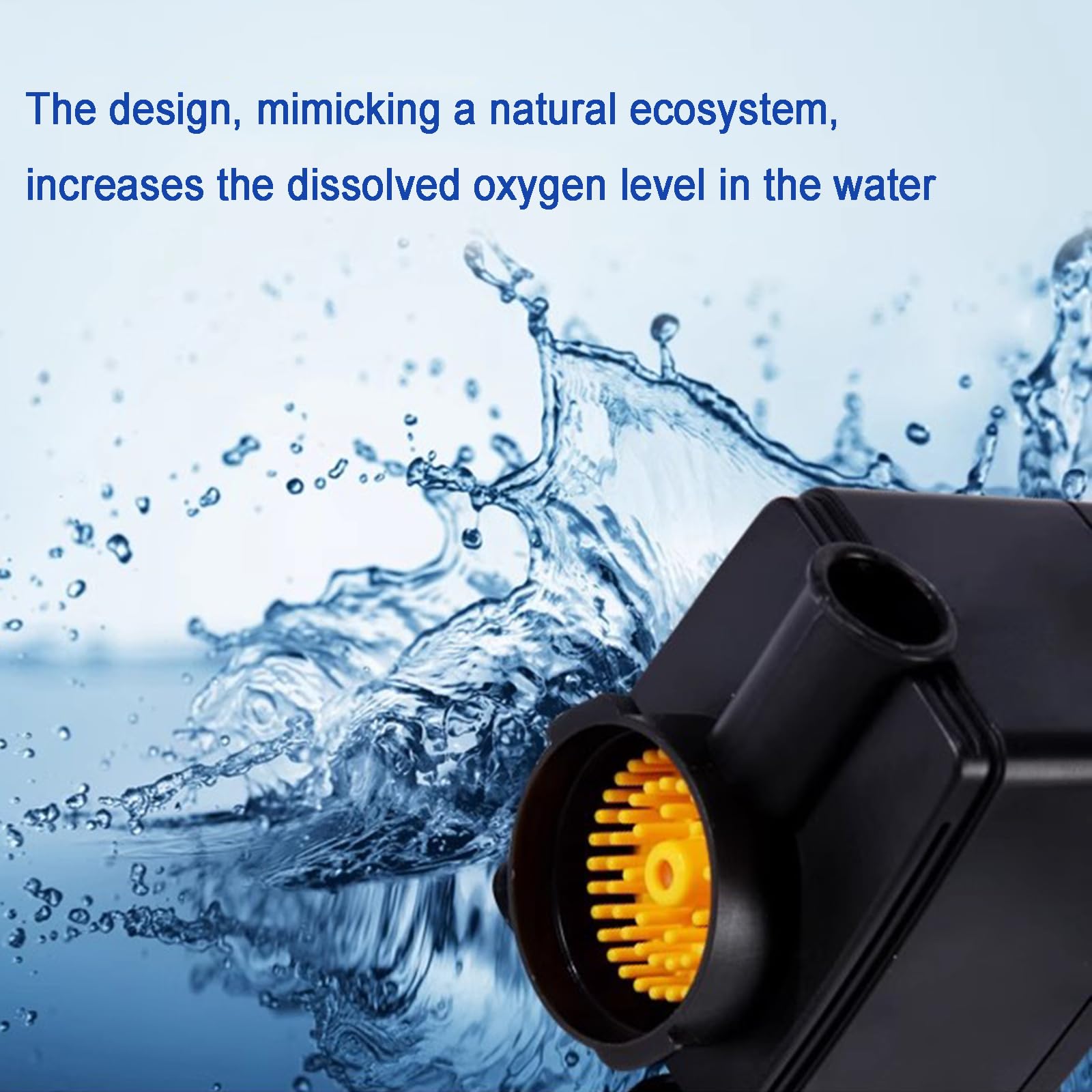 COYEUX Skimmer de Superficie para Acuario, Skimmer de proteínas, Bomba Sumergible silenciosa de CC, Flujo de 730L/hora, para pecera de Arrecife Marino de Agua Salada de 100L-150L