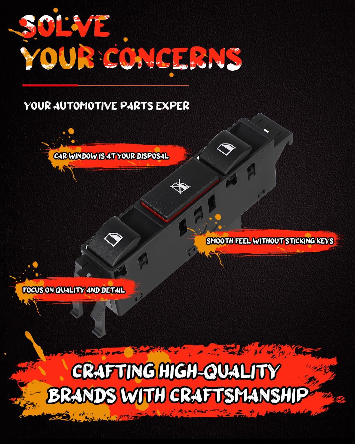 cciyu Master Power Window Switch ‎901-525 Front Driver Side Window Control Switch Fit 2001-2005 for BMW 325xi, 2001-2005 for BMW 330xi