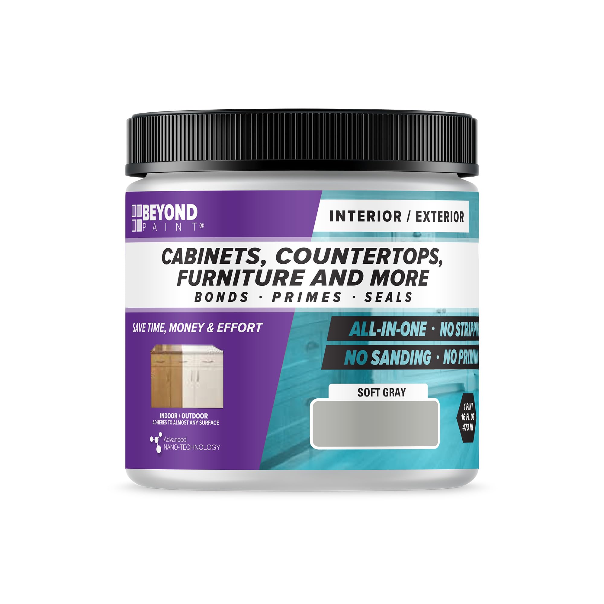 Beyond Paint Counter Top Paint, Pint, Ash