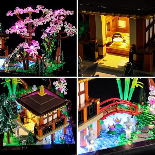 Miniatura 5 de LIGHTAILING Kit de iluminación LED para Lego- 10315 modelo de bloques de construcción de jardín tranquilo - Juego de luces LED compatible con el