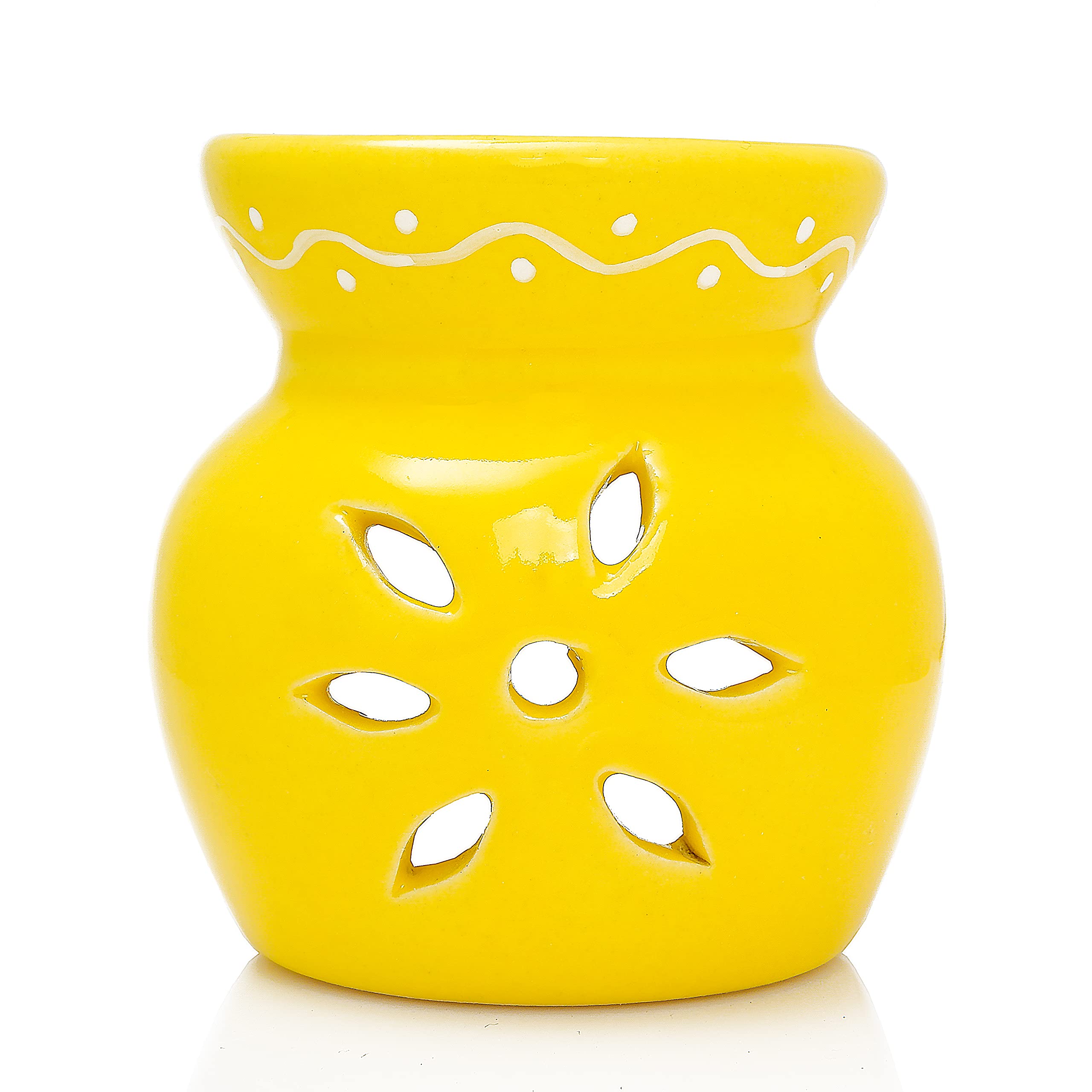 Nutra Earth Ceramic Essential Clay Aroma Diffuser/Oil Burner Tealight Lamp for Home décor| Living Room Fragrance