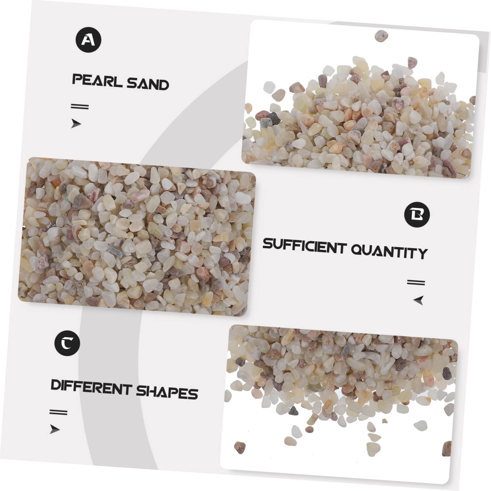 GLEAVI Ghiaia per Acquari Substrato Decorativo Ciottoli Artificiali Riempimento per Vasi Acquario Pietre di Sabbia Ghiaia Nera per Acquari Decorazioni Acquario Piantumate d Marini