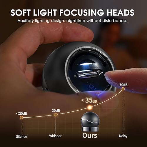 Miniatura 3 de Cortaúñas eléctrico, 2 en 1, cortaúñas eléctrico automático con luz LED, 2 velocidades, recortador de uñas de regalo para adultos mayores,