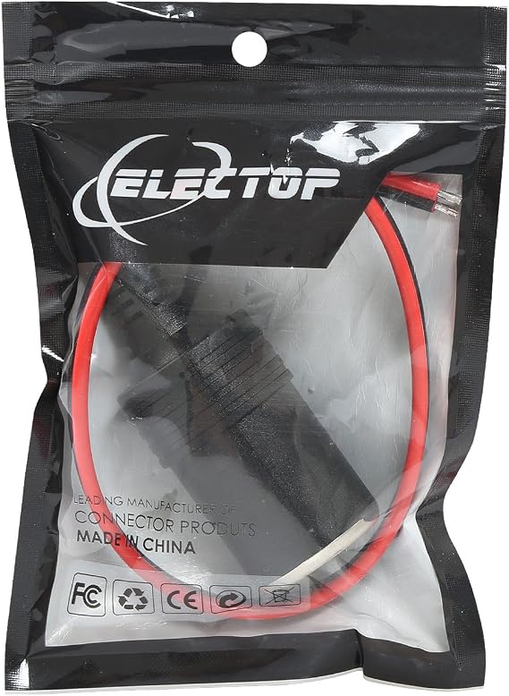 ELECTOP Car Charger Power Cigarette Lighter Female Socket Cable Plug Adapter